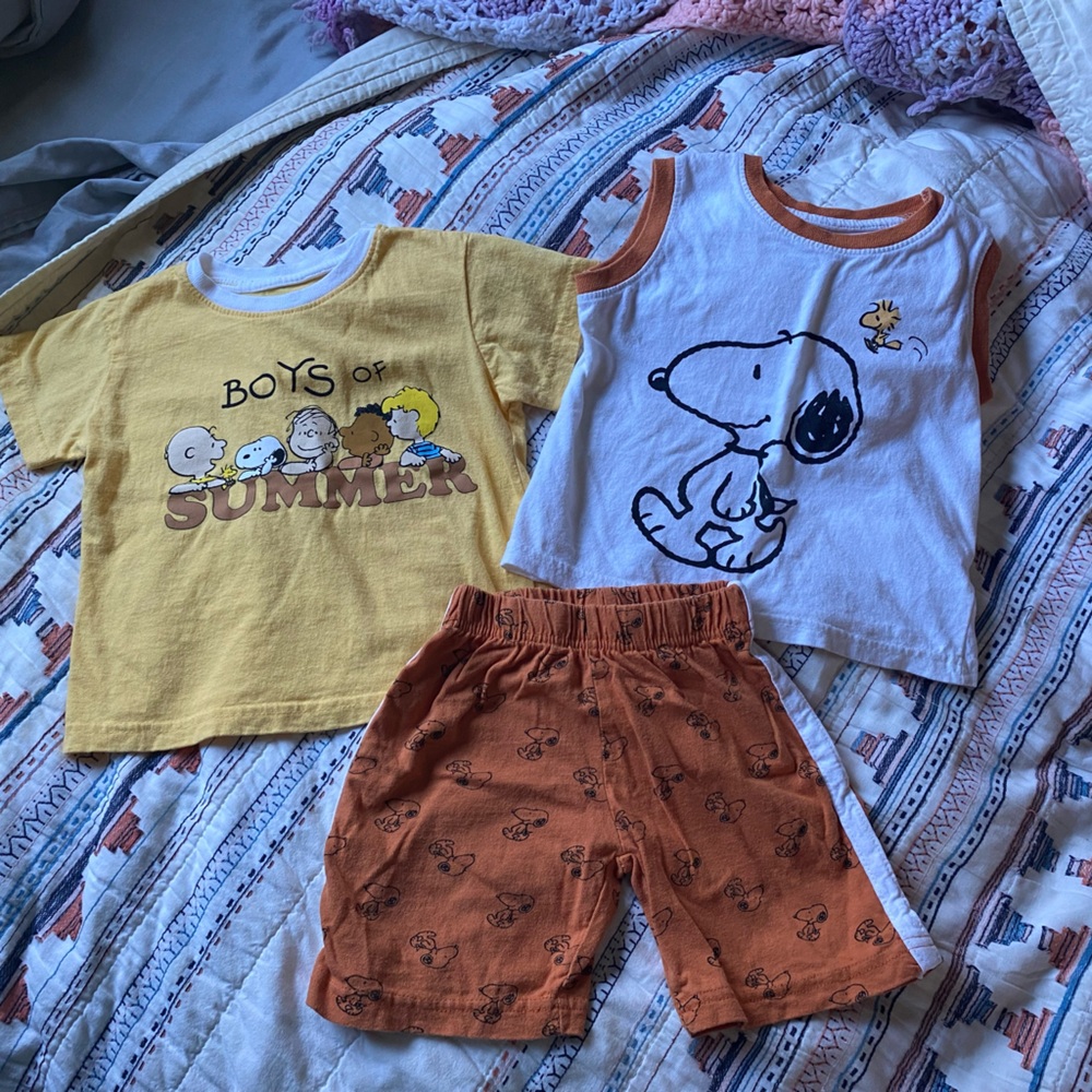 Peanuts Snoopy three piece set